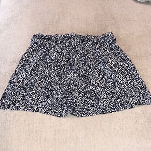 Flowy Madewell navy print shorts Sz S